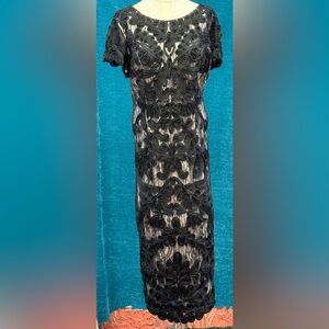 JS Collections Black Lace Dress sz 16